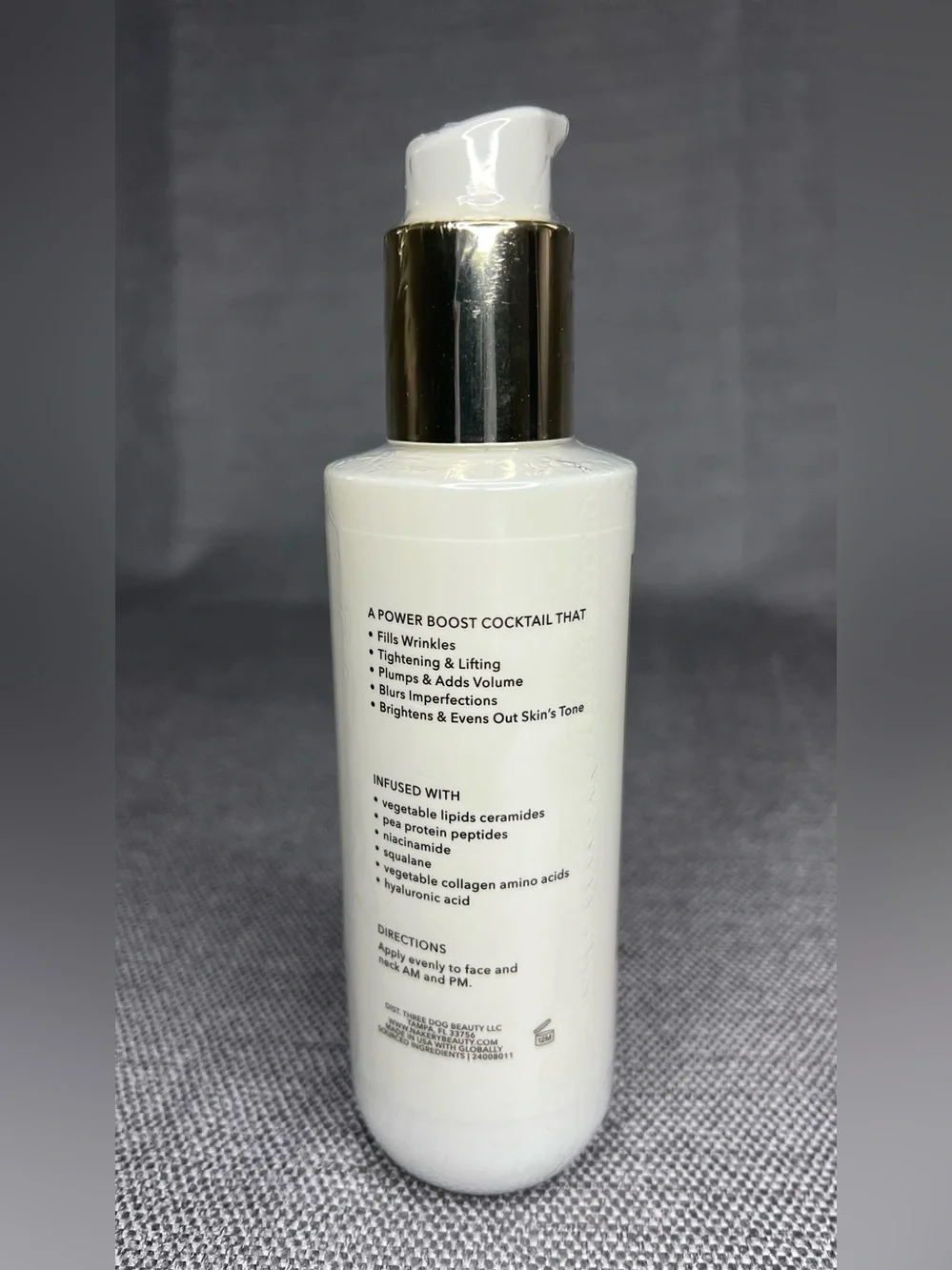 Nakery POWER BOOST+ Peptide+Collagen Wrinkle Plumping Serum-In-Cream-NEW SEALED